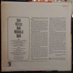 HANK WILLIAMS & HANK WILLIAMS Jr. - AGAIN (1966) - 2.EL PLAK
