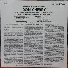 DON CHERRY - COMPLETE COMMUNION (1966) - LP SIFIR PLAK