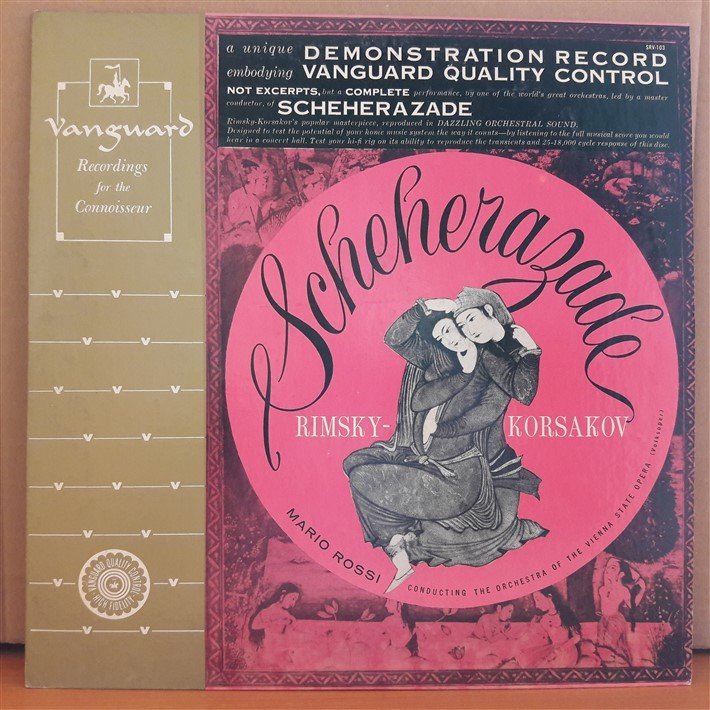 RIMSKY-KORSAKOV: SCHEHERAZADE, MARIO ROSSI - LP 2.EL PLAK