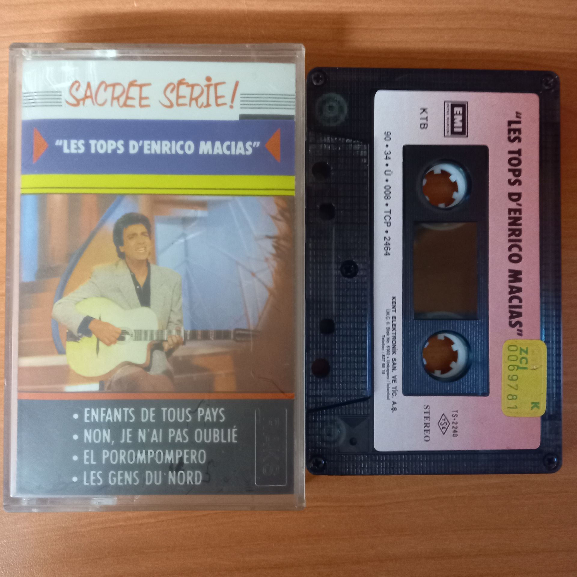 ENRICO MACIAS - LES TOPS D'ENRICO MACIAS (1990) - KASET 2.EL