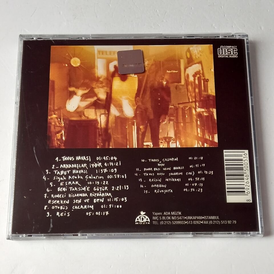 BABA ZULA – TABUTTA RÖVAŞATA / ORİJİNAL FILM MÜZİĞİ (1996) - CD 2.EL