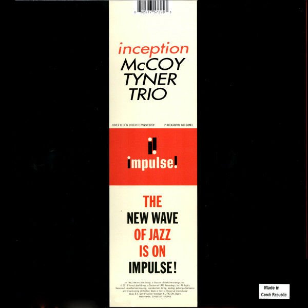 MCCOY TYNER TRIO - INCEPTION (1962) - LP IMPULSE 2019 EDITION SIFIR PLAK