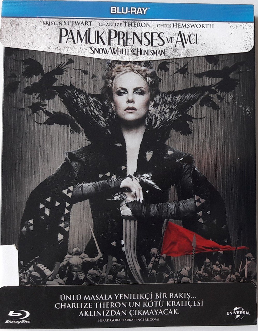 SNOW WHITE & THE HUNTSMAN - PAMUK PRENSES VE AVCI - KRISTEN STEWART - CHARLIZE THERON - BLU-RAY 2.EL