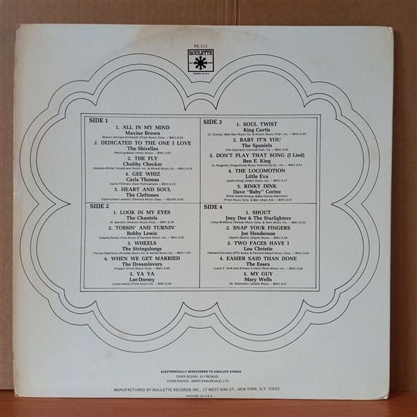 ECHOES OF A ROCK ERA: THE LATER YEARS / MAXINE BROWN, CARLA THOMAS, LEE DORSEY, BEN E. KING, LITTLE EVA, JOE HENDERSON, THE ESSEX, THE CHANTELS (1971) - 2LP 2.EL PLAK