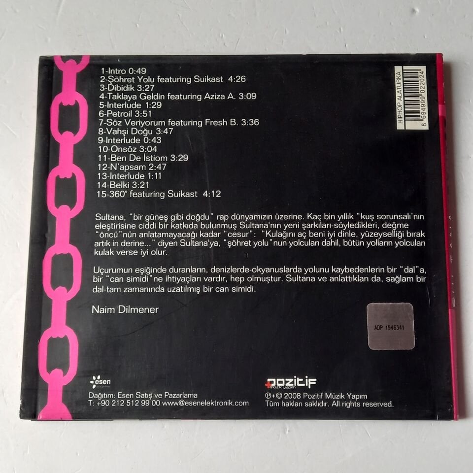 SULTANA – ŞÖHRET YOLU (2008) - CD DIGIPAK 2.EL