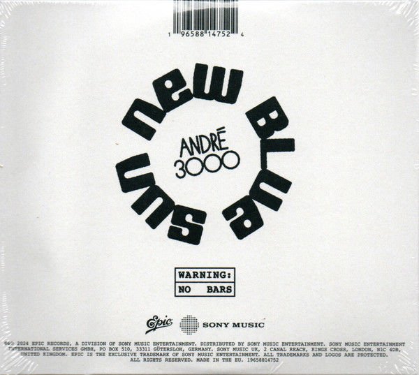 ANDRE 3000 - NEW BLUE SUN (2023) - 2CD 2024 EDITION DIGIPACK AMBALAJINDA SIFIR