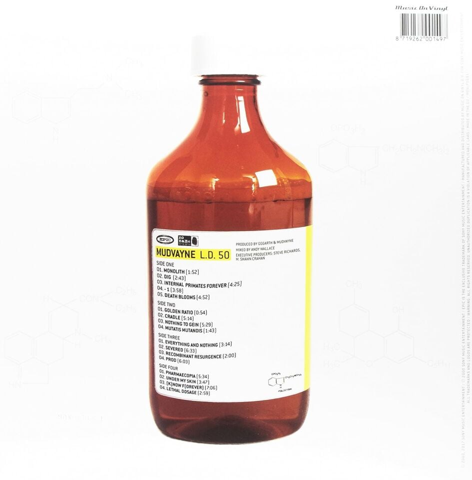 MUDVAYNE - L.D.50 (2000) - 2xLP 180GR 2024 YELLOW & BLACK MARBLED COLOURED EDITION SIFIR PLAK