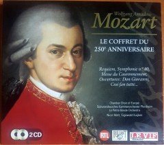 WOLFGANG AMADEUS MOZART - LE COFFRET DU 250E ANNIVERSAIRE / REQUIEM, SYMPHONIE NO 40, MESSE DU COURONNEMENT, OVERTURES: DON GIOVANNI (2005) BRILLIANT CLASSICS 2CD 2.EL