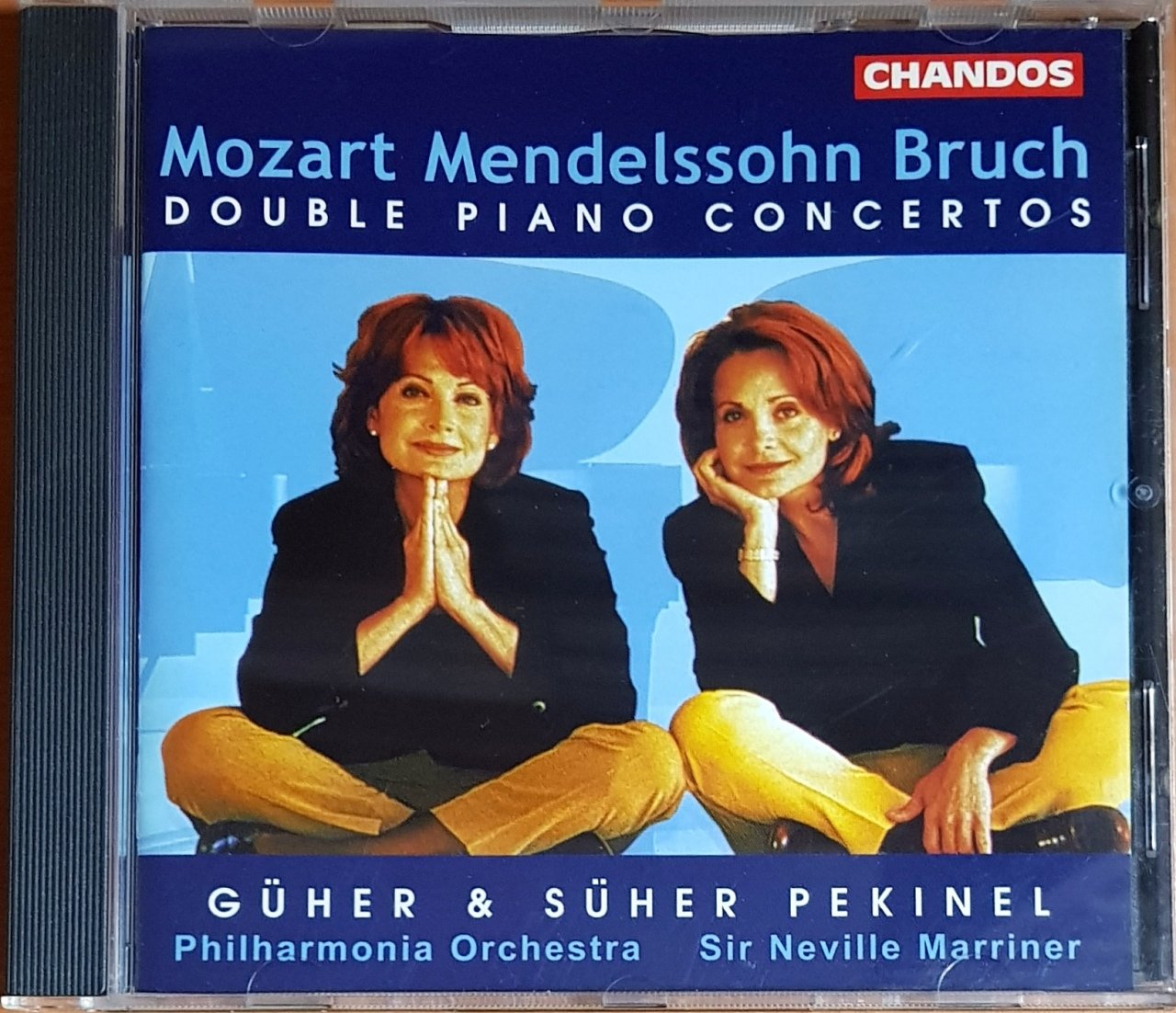 DOUBLE PIANO CONCERTOS / GÜHER & SÜHER PEKINEL / PHILHARMONIA ORCHESTRA, SIR NEVILLE MARRINER (1999) CHANDOS CD 2.EL