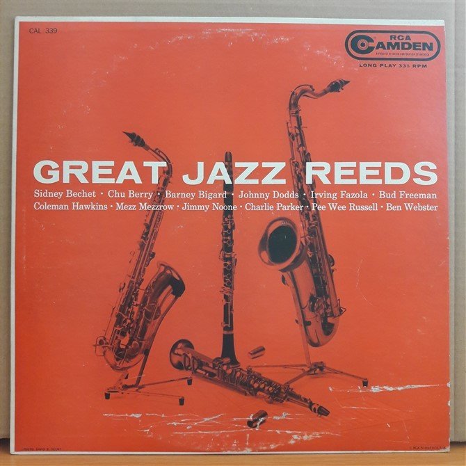 GREAT JAZZ REEDS - SIDNEY BECHET, COLEMAN HAWKINS, CHARLIE PARKER - LP 2.EL PLAK