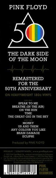 PINK FLOYD - THE DARK SIDE OF THE MOON (1973) - LP 50TH ANNIVERSARY 180GR 2023 EDTION SIFIR PLAK
