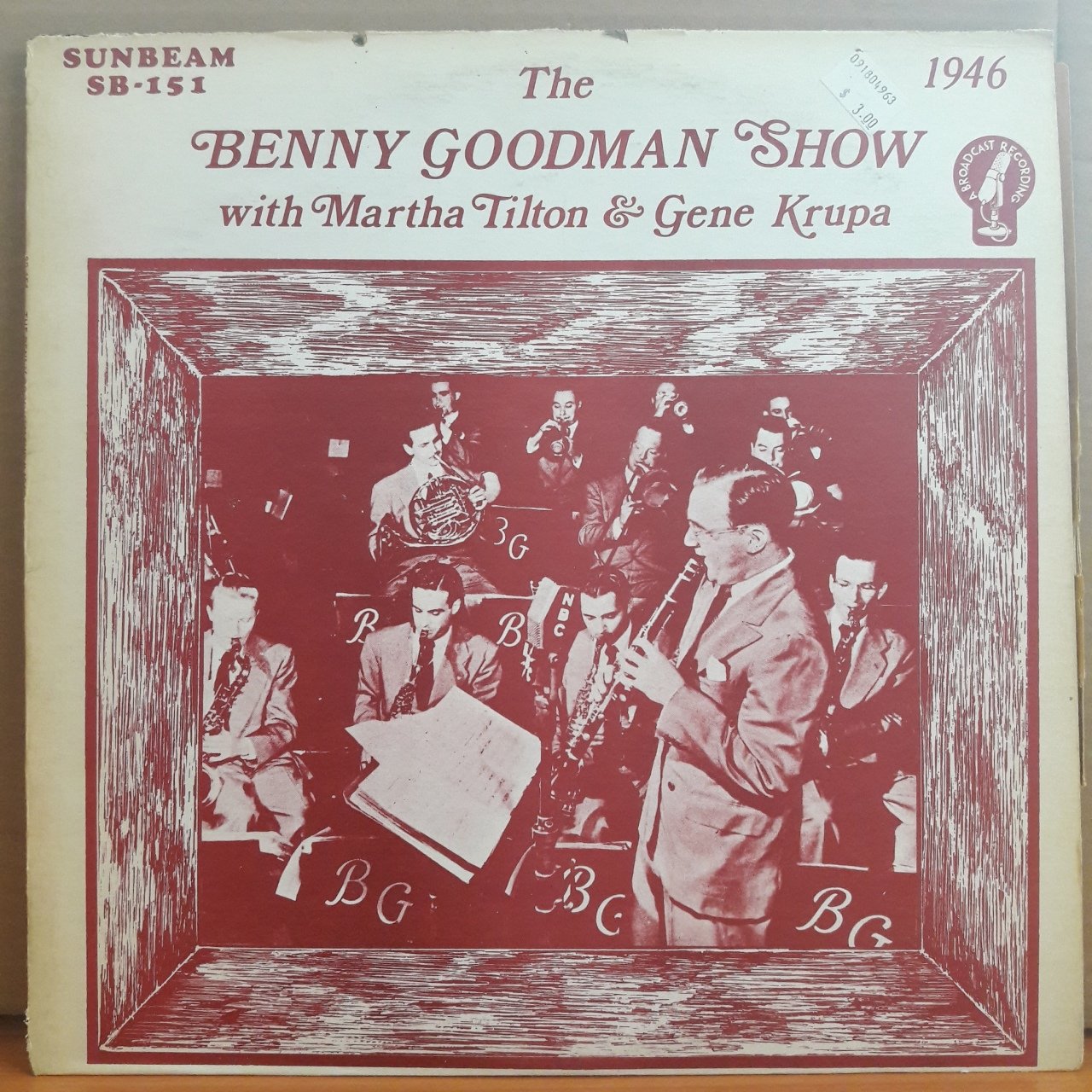 THE BENNY GOODMAN SHOW WITH MARTHA TILTON & GENE KRUPA (1977) - LP 2.EL PLAK