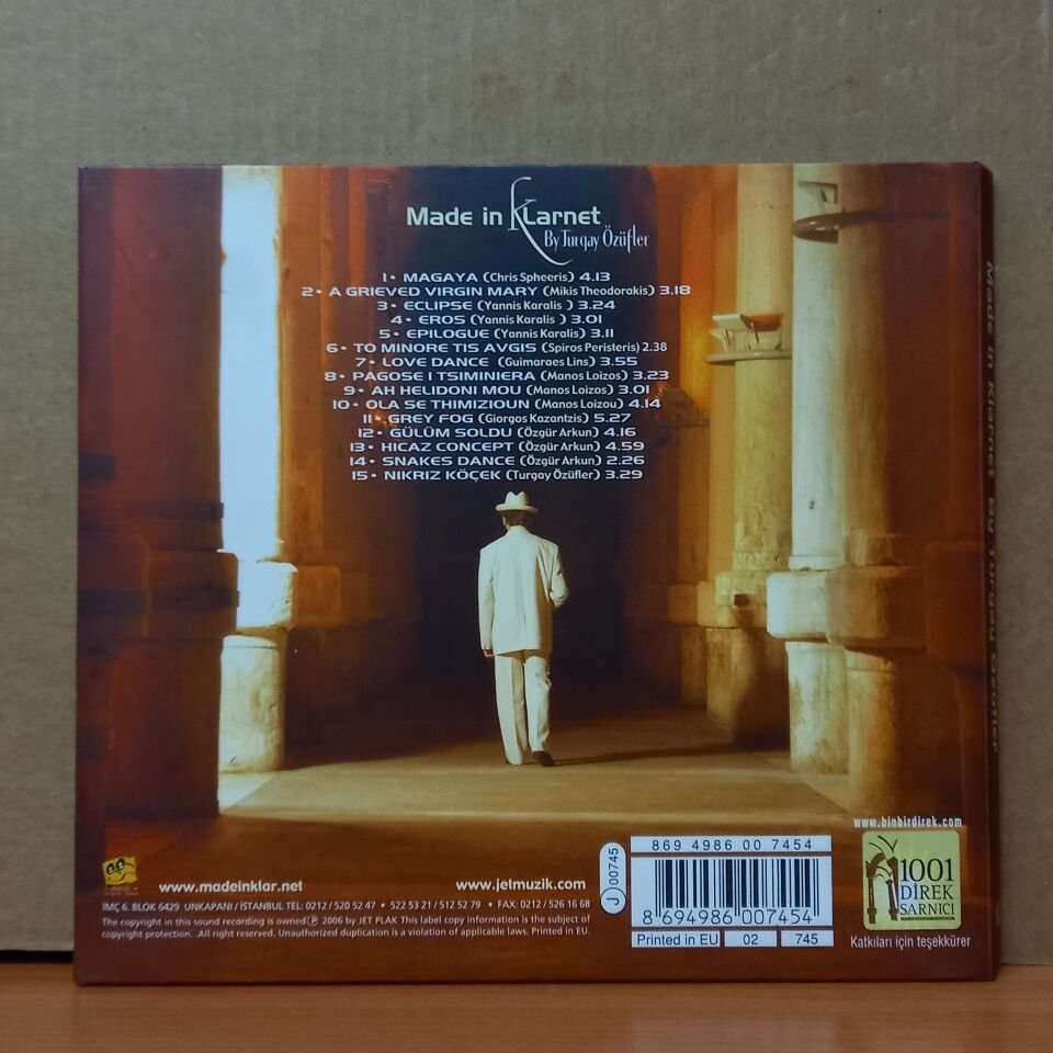 TURGAY ÖZÜFLER - MADE IN KLARNET (2006) - CD 2.EL