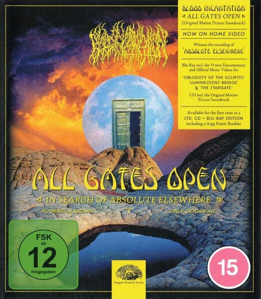 BLOOD INCANTATION - ALL GATES OPEN (In Search Of Absolute Elsewhere) / SOUNDTRACK + DOCUMENTARY (2026) - CD + BLU RAY + POSTER / AMBALAJINDA SIFIR ÜRÜN