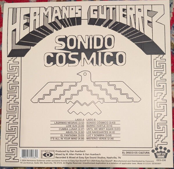 HERMANOS GUTIERREZ - SONIDO COSMICO (2024) - LP 2025 ORANGE AND RED MARBLE COLOURED EDITION LATIN FOLK ROCK FUSION SIFIR PLAK