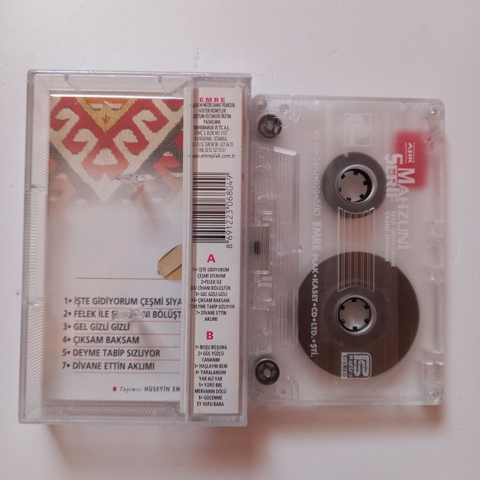 AŞIK MAHZUNİ ŞERİF - İŞTE GİDİYORUM ÇEŞMİ SİYAHIM (1998) - KASET 2.EL