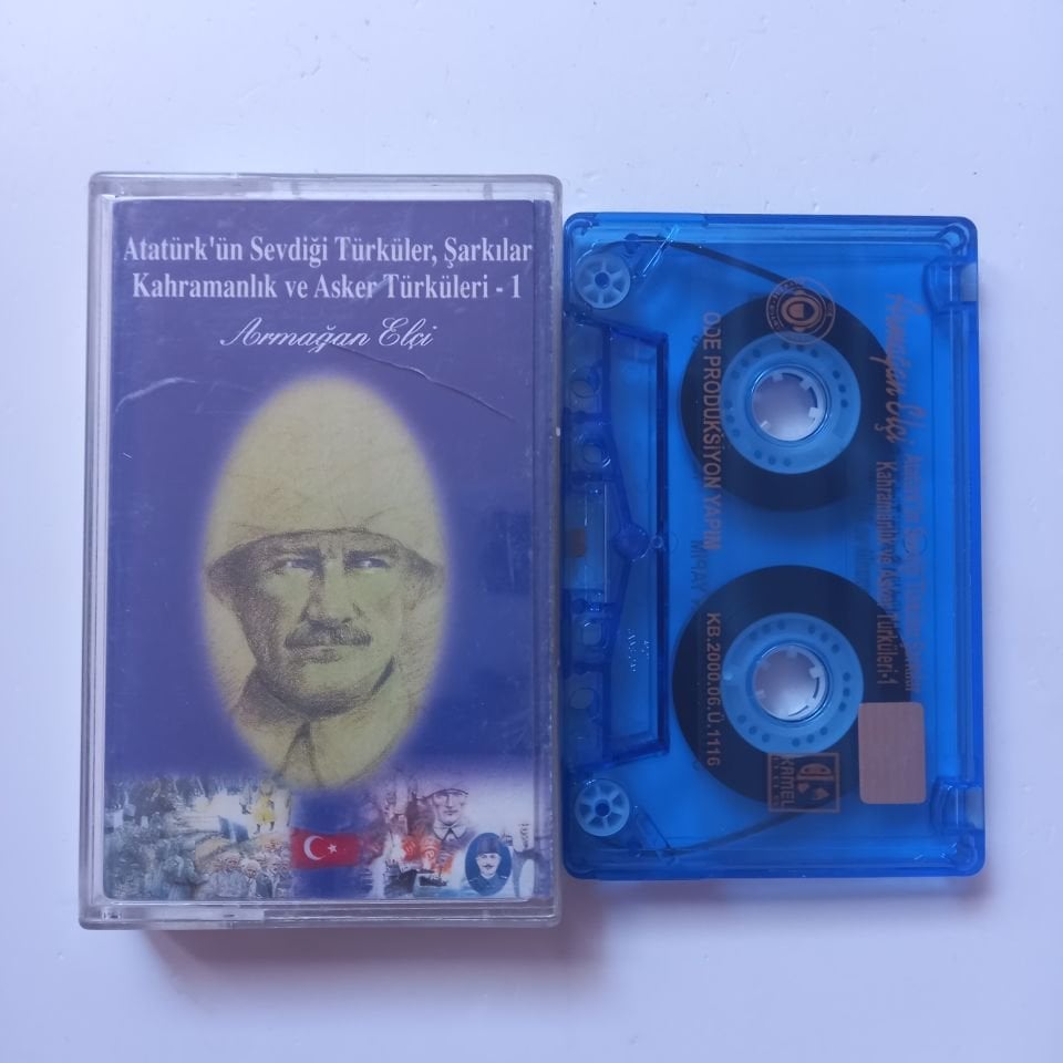 ARMAĞAN ELÇİ - ATATÜRK'ÜN SEVDİĞİ TÜRKÜLER, ŞARKILAR, KAHRAMANLIK VE ASKER TÜRKÜLERİ 1 (2000) - KASET 2.EL