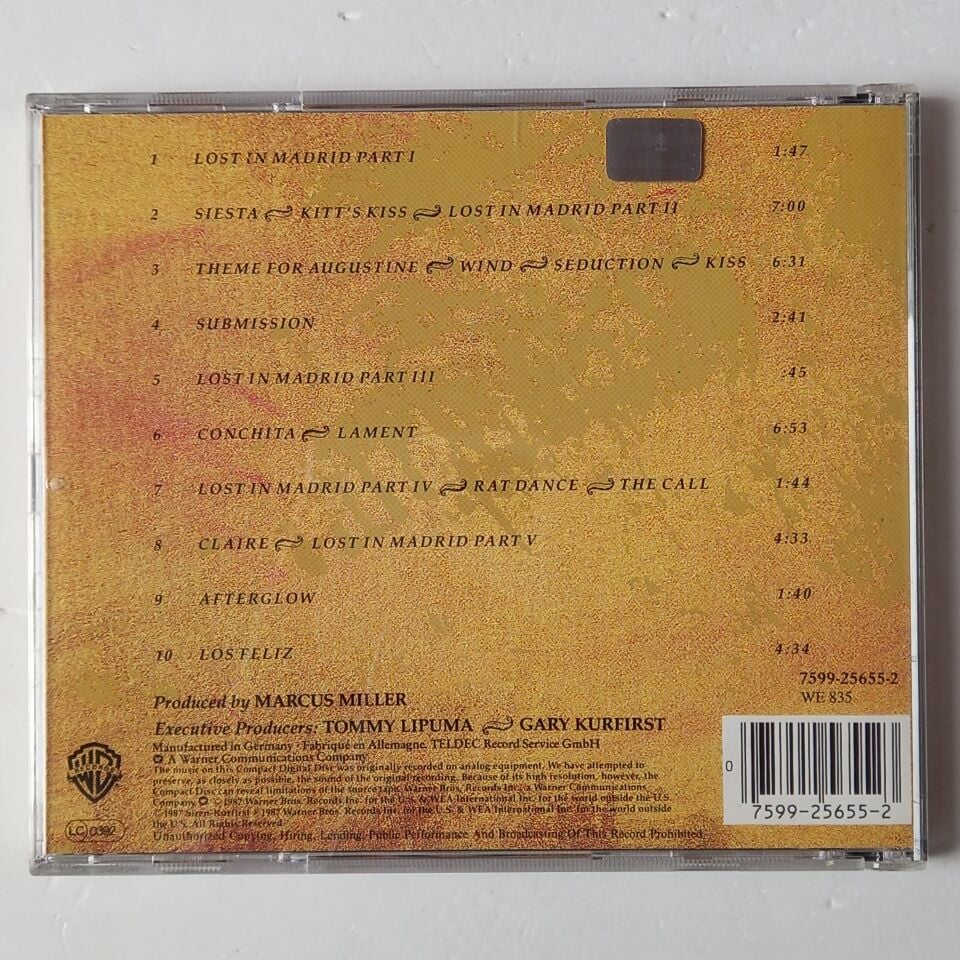 MILES DAVIS / MARCUS MILLER – MUSIC FROM SIESTA (1987) - CD 2.EL