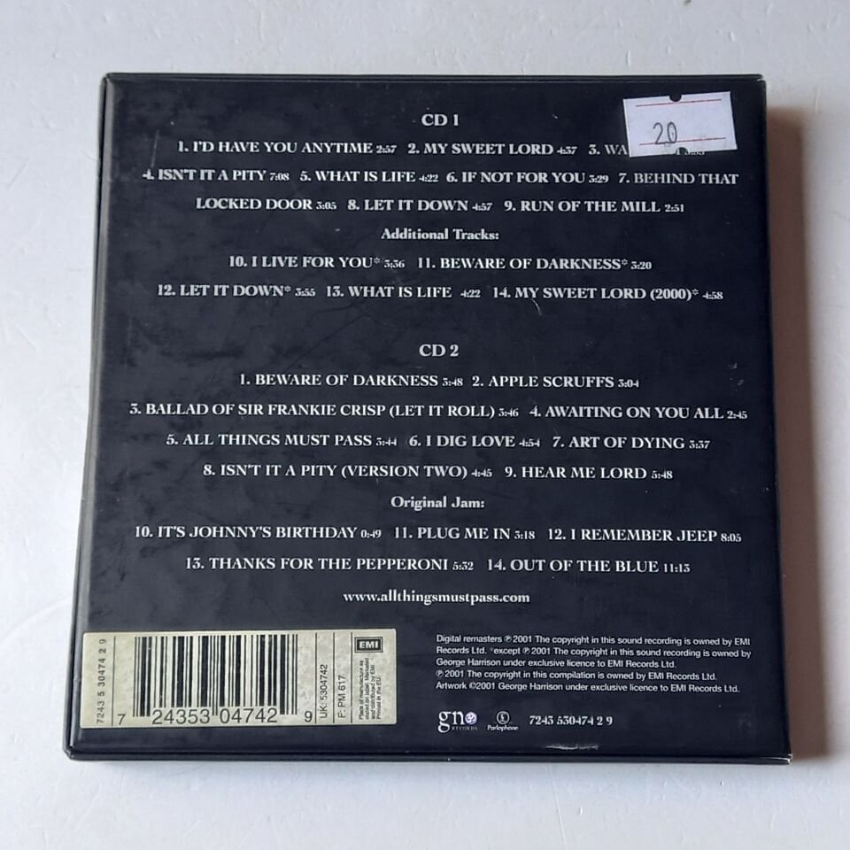 GEORGE HARRISON – ALL THINGS MUST PASS (2001) - 2CD BOX SET REMASTERED REISSUE 2.EL