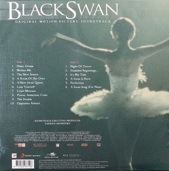 BLACK SWAN - SOUNDTRACK / MUSIC BY CLINT MANSELL (2010) - LP 2025 TRANSLUCENT RED COLOURED EDITION SIFIR PLAK