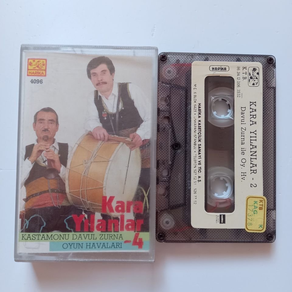 KARA YILANLAR 4 / KASTAMONU DAVUL ZURNA OYUN HAVALARI (1986) - KASET 2.EL