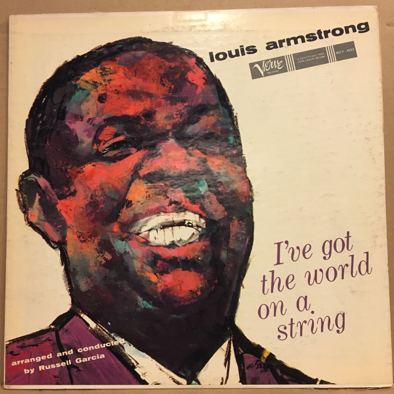 LOUIS ARMSTRONG - I'VE GOT THE WORLD ON A STRING (1960) MONO 2.EL PLAK