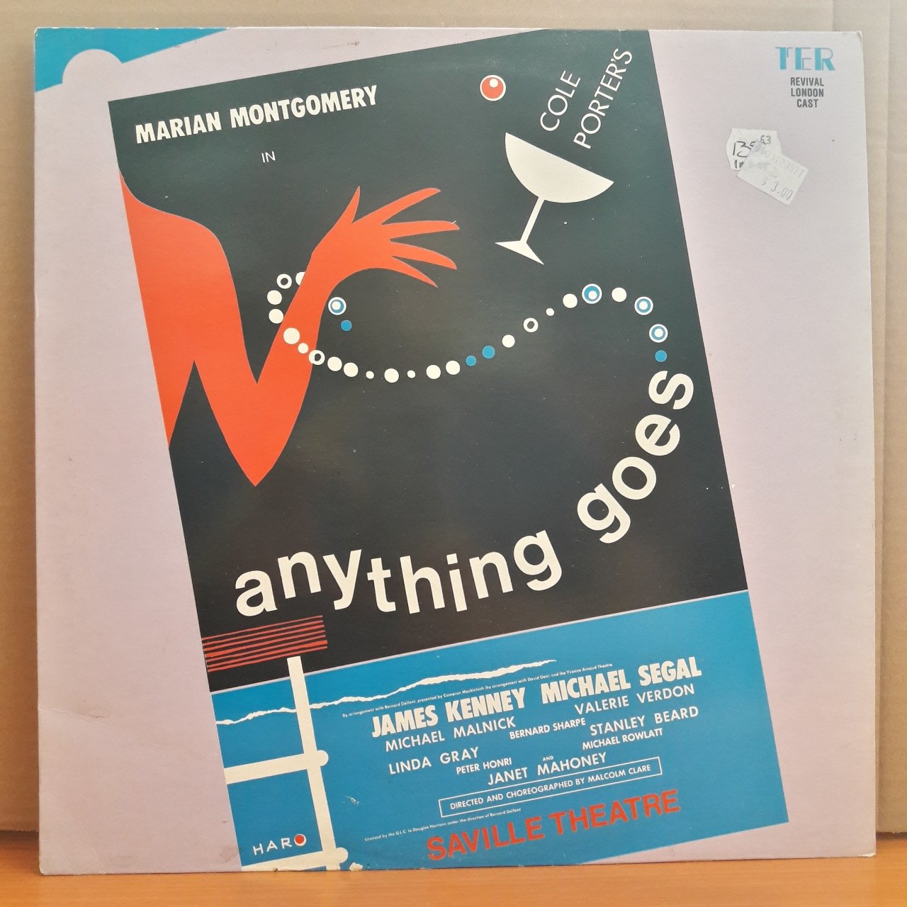 ANYTHING GOES - COLE PORTER - MARIAN MONTGOMERY - LONDON CAST (1984) - LP 2.EL PLAK