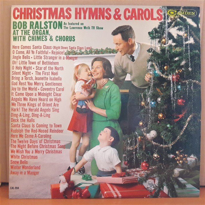 CHRISTMAS HYMNS & CAROLS - BOB RALSTON - LP 2.EL PLAK