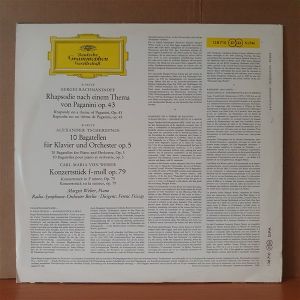 RACHMANINOFF: PAGANINI-RHAPSODIE / TSCHEREPNIN: 10 BAGATELLEN / WEBER: KONZERTSTÜCK F-MOLL / MARGRIT WEBER, RADIO SYMPHONIE-ORCHESTER BERLIN, FERENC FRICSAY (1961) - LP 2.EL PLAK