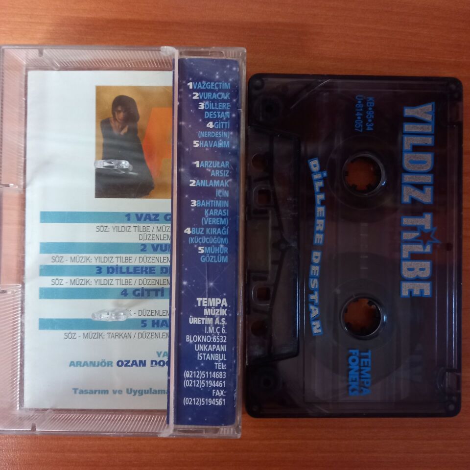 YILDIZ TİLBE - DİLLERE DESTAN (1995) - KASET 2.EL
