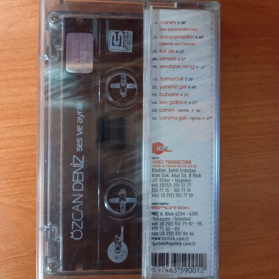 ÖZCAN DENİZ - SES VE AYRILIK - KASET SIFIR