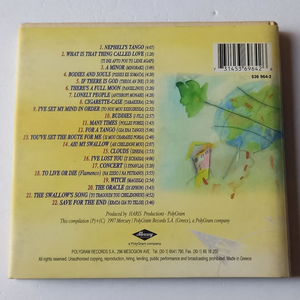 HARIS ALEXIOU – ALL AROUND THE WORLD & A KISS TO THE WORLD LIVE \'92-\'97 (1998) - CD + KİTAPÇIK 2.EL