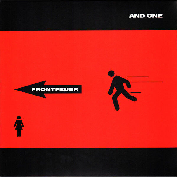 AND ONE - FRONTFEUER EP (2006) - LP (5 TRACKS MINI ALBUM) 2026 RED & BLACK MARBLED COLOURED EDITION DARK WAVE , EBM SIFIR PLAK