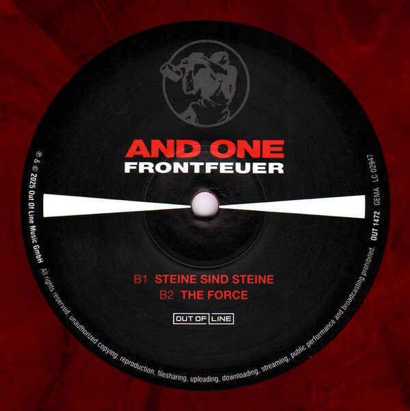 AND ONE - FRONTFEUER EP (2006) - LP (5 TRACKS MINI ALBUM) 2026 RED & BLACK MARBLED COLOURED EDITION DARK WAVE , EBM SIFIR PLAK