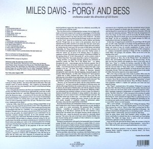 MILES DAVIS – PORGY AND BESS (1958) LP SIFIR PLAK