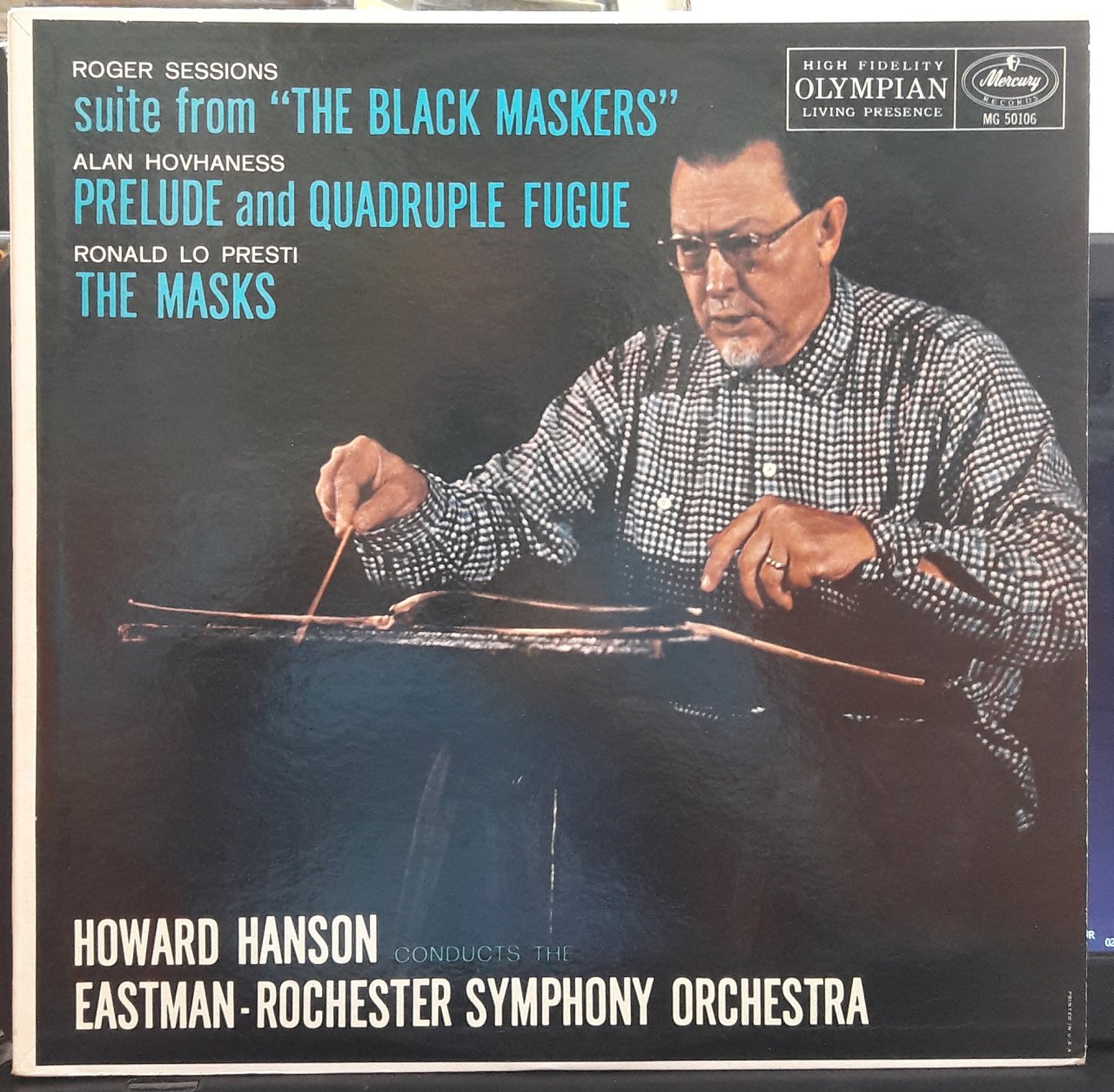 HOVHANESS: PRELUDE, LO PRESTI: THE MASKS, SESSIONS: THE BLACK MASKERS, HOWARD HANSON - PLAK 2.EL