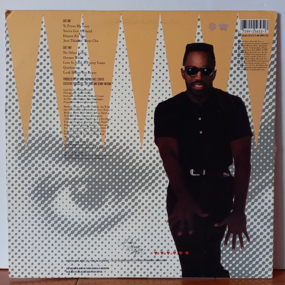 MICHAEL COOPER – LOVE IS SUCH A FUNNY GAME (1987) - LP 2.EL PLAK