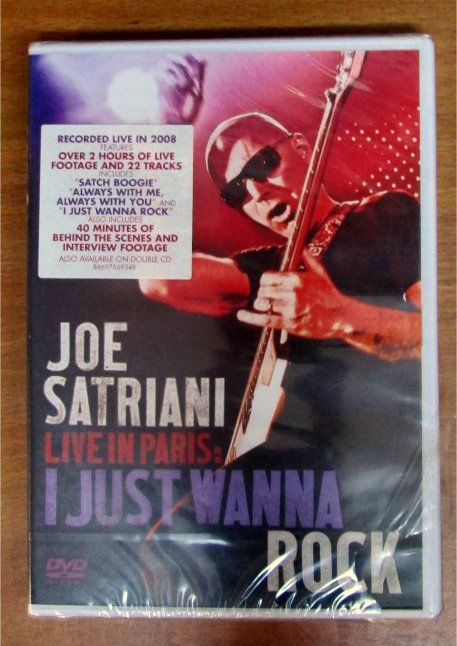 JOE SATRIANI - LIVE IN PARIS - DVD SIFIR