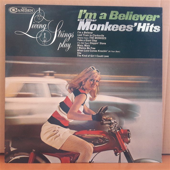 LIVING STRINGS - I'M A BELIEVER MONKEES' HITS (1967) - LP 2.EL PLAK