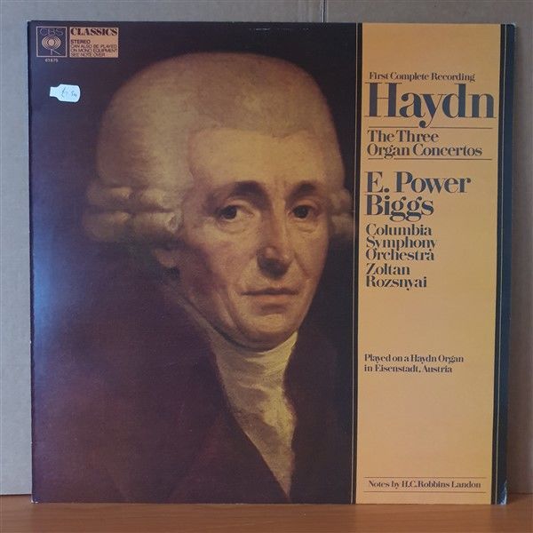 HAYDN: THE THREE ORGAN CONCERTOS / E. POWER BIGGS, COLUMBIA SYMPHONY ORCHESTRA, ZOLTAN ROZSNYAI - LP 2.EL PLAK