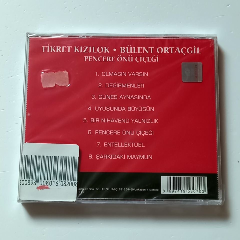 FİKRET KIZILOK & BÜLENT ORTAÇGİL - PENCERE ÖNÜ ÇİÇEĞİ (1987) - CD SIFIR