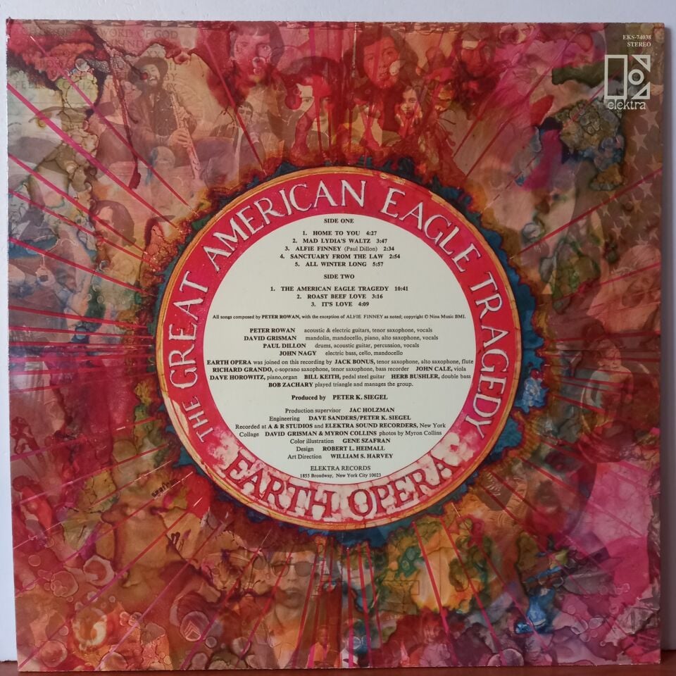 EARTH OPERA – THE GREAT AMERICAN EAGLE TRAGEDY (1969) - LP 2.EL PLAK