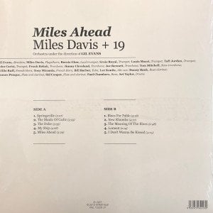 MILES DAVIS + 19 – MILES AHEAD (1957) - LP 180GR 2012 EDITION SIFIR PLAK