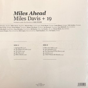 MILES DAVIS + 19 – MILES AHEAD (1957) - LP 180GR 2012 EDITION SIFIR PLAK