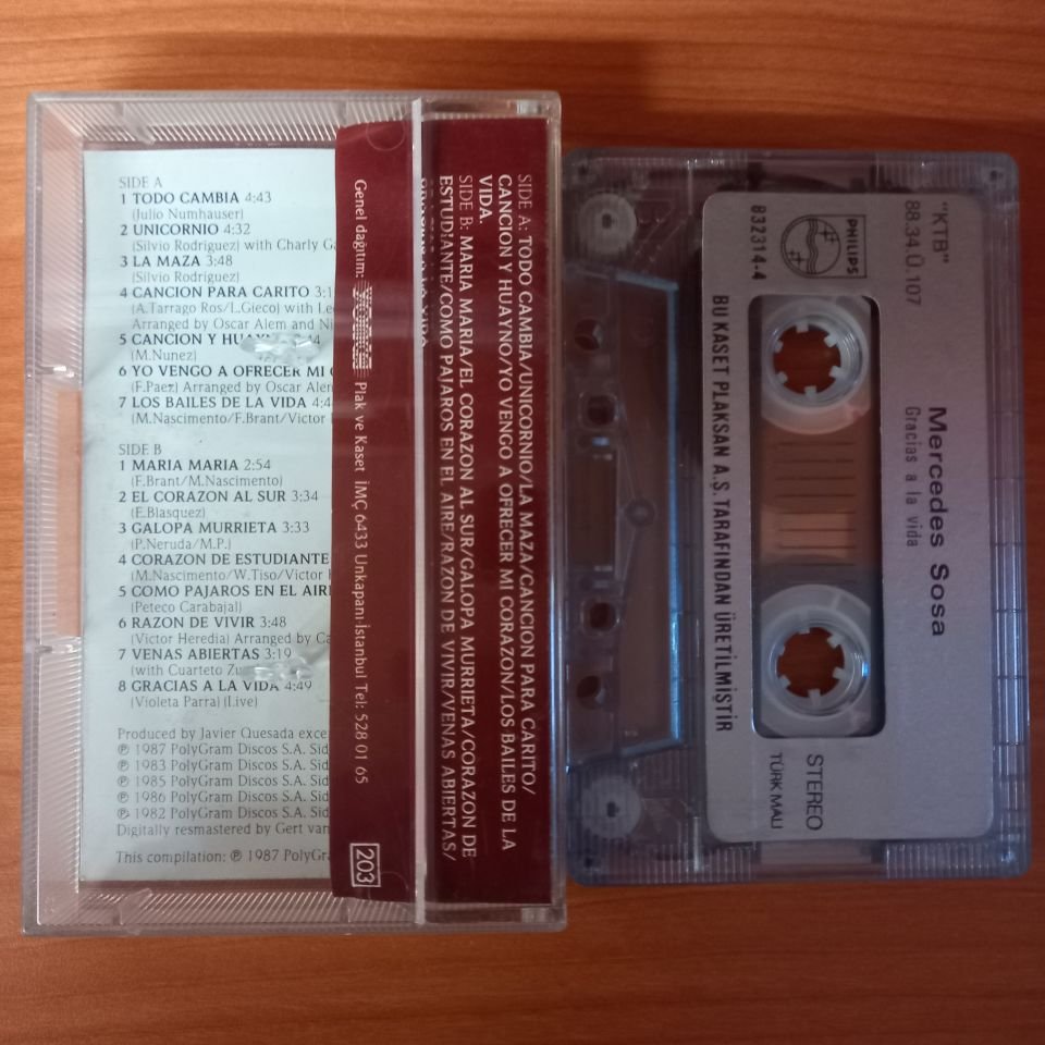 MERCEDES SOSA - GRACIAS A LA VIDA (1988) - KASET 2.EL