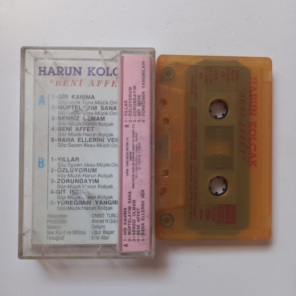 HARUN KOLÇAK - BENİ AFFET (1991) - KASET 2.EL