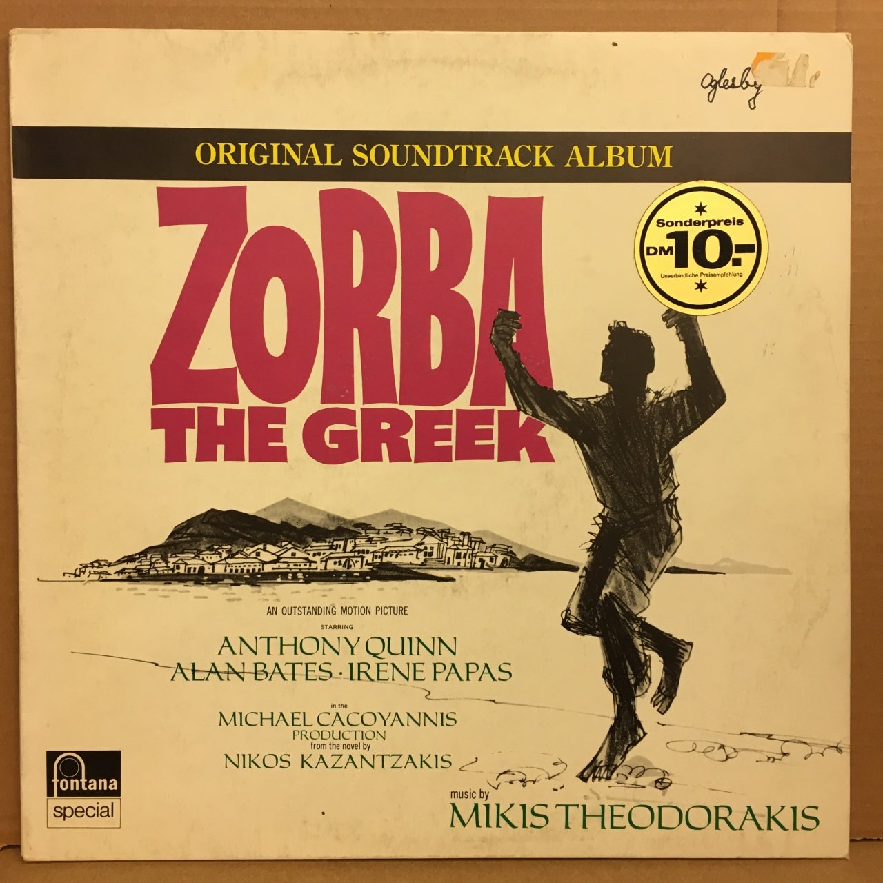 ZORBA THE GREEK SOUNDTRACK MIKIS THEODORAKIS 2.EL PLAK