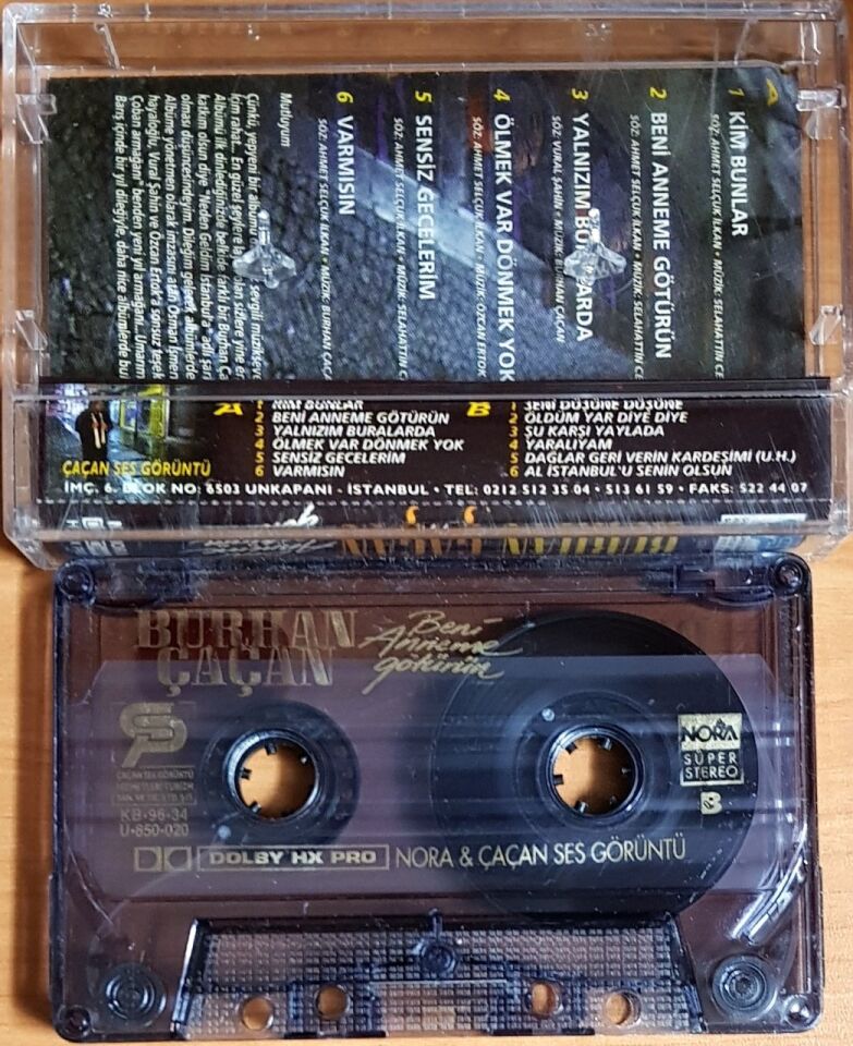BURHAN ÇAÇAN - BENİ ANNEME GÖTÜRÜN (1996) - KASET 2.EL