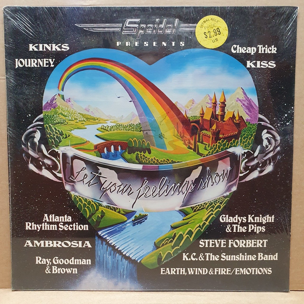 LET YOUR FEELINGS SHOW / KINKS, JOURNEY, KISS, CHEAP TRICK, GLADYS KNIGHT & THE PIPS (1981) - LP DÖNEM BASKISI SIFIR PLAK