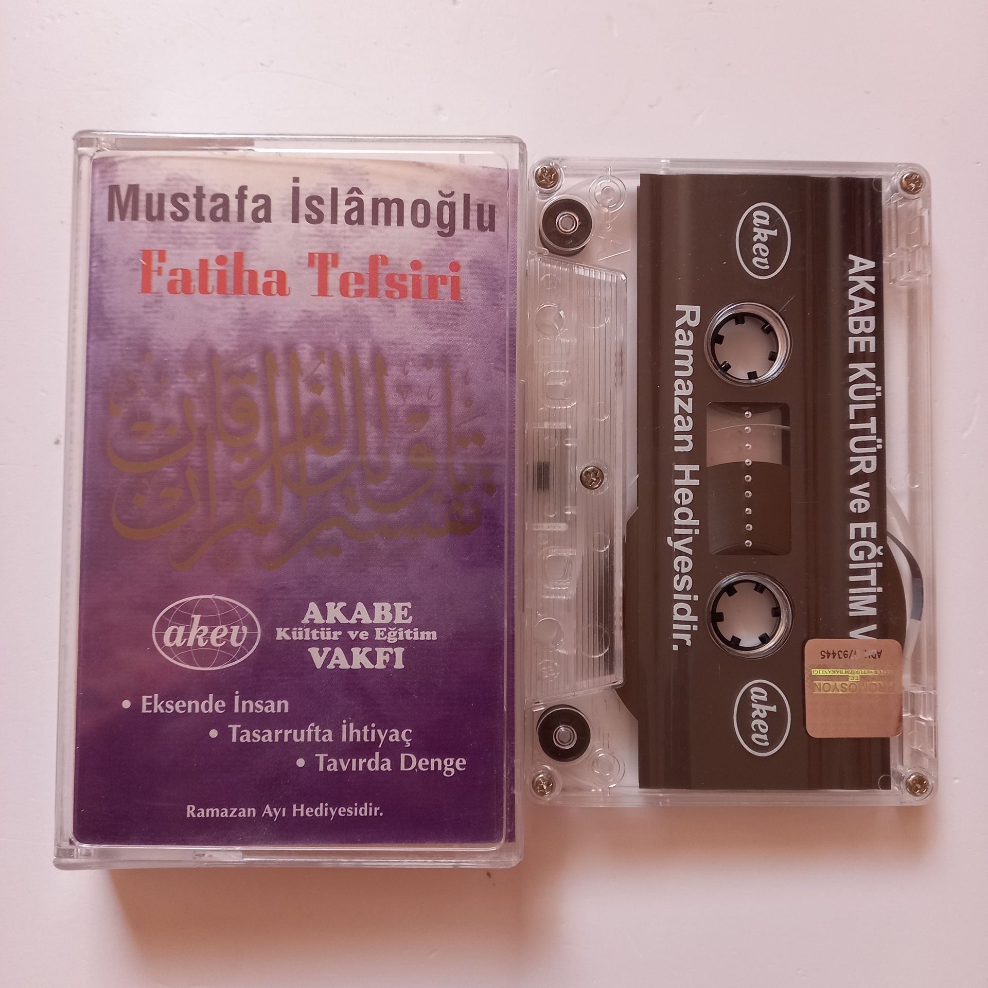MUSTAFA İSLAMOĞLU - FATİHA TEFSİRİ - KASET 2.EL